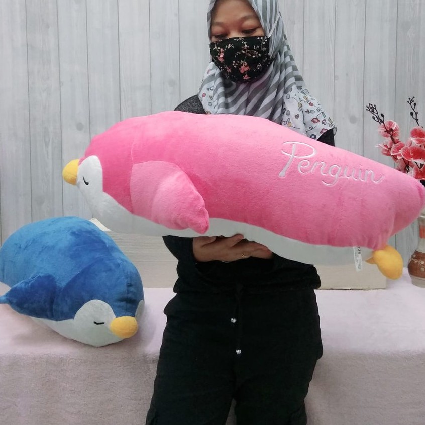 Boneka Pinguin Lying 75cm/bantal pinguin/Animal Boneka Besar/Boneka Pinguin Jumbo/Boneka Pinguin Besar