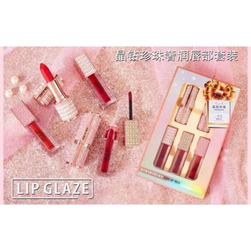 PROMO 1BOX LIP GLOSS MATTE  BINMEI COVER BLING2 MEWAH| LIP GLOSS  24K LIP FLOWER NO.70070-03B | 8259