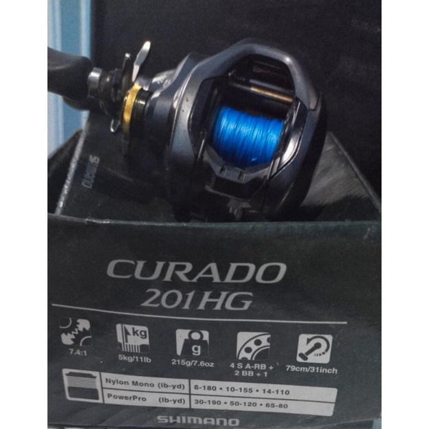 REEL SECOND  SHIMANO CURADO K 201 HG