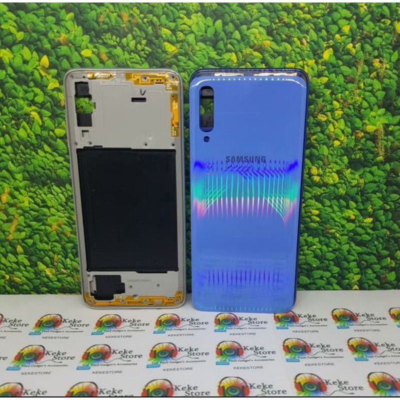 KESING CASING HOUSING FULLSET FRAME+BACKDOOR BEZZEL BAZEL SAMSUNG GALAXY A70 A70F ORIGINAL