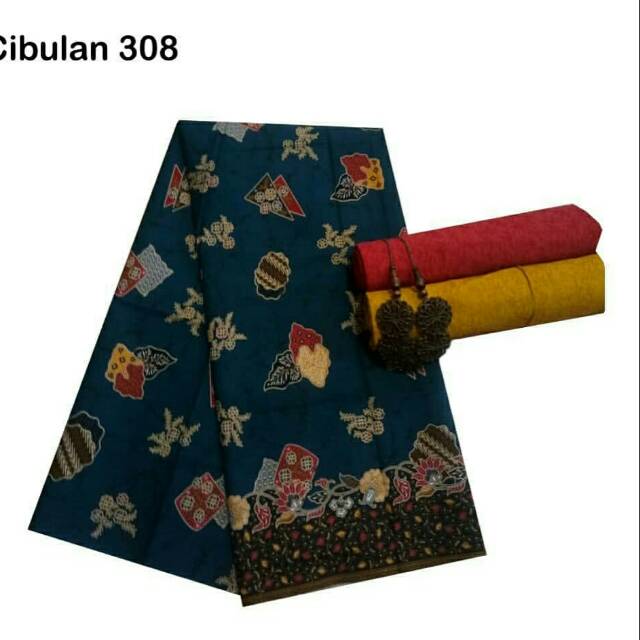 Kain Batik Pekalongan Cibulan 308 Toska Unggul Jaya