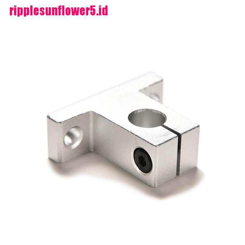 2pcs SK10 Bearing Linear Rail Shaft Guide Support 10mm Bahan Aluminum