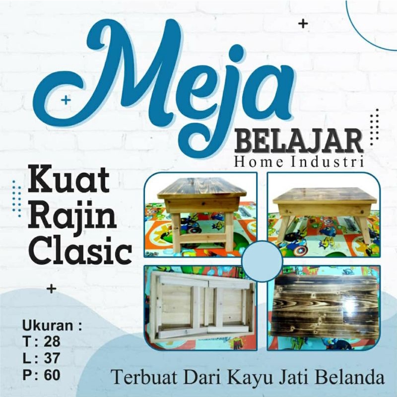 MEJA BELAJAR LIPAT/MEJA BELAJAR ANAK/MEJA LIPAT KAYU