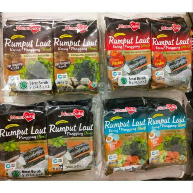 

RUMPUT LAUT MAMA SUKA ORIGINAL / PEDAS / SALTED EGG / SAPI PANGGANG