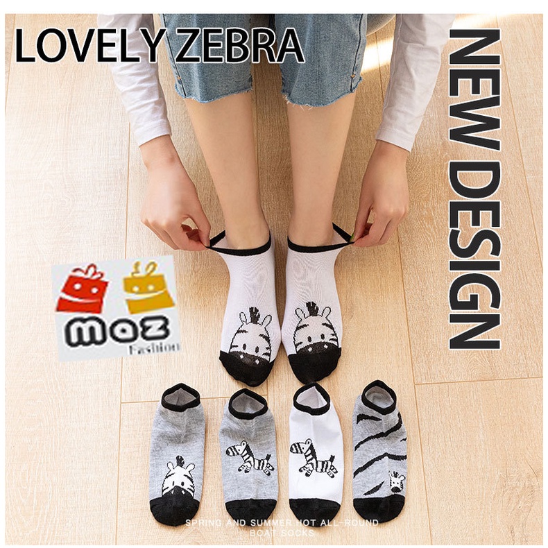 Kaos Kaki Pendek Wanita Fashion Import - Short Sock Wanita Motif Lucu Semata Kaki - Kaos Kaki Korea Unisex-2