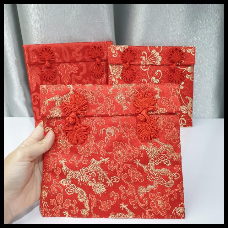 

Dompet Angpao Kain Chinese Knot Kado Sangjit Imlek Premium Uk Besar