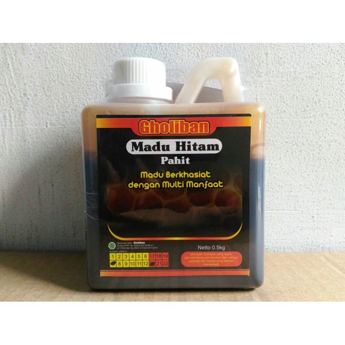 

Madu Hitam Pahit Gholiban 500 Gram
