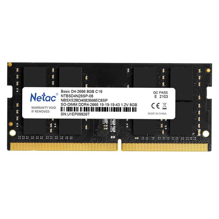 Netac SODIMM Basic SO DDR4-3200 8G C22 Original