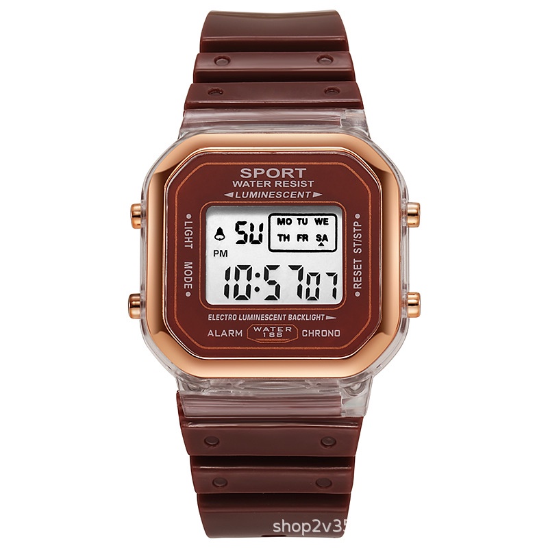 Watchyou Jam Tangan Anak A0177 New Led Colorful Electronic Watches Fashion Outdoor Sports Waterproof Watches