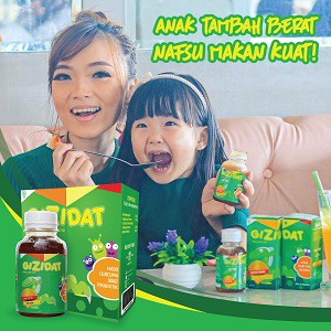 FREE FACE SHIELD GIZIDAT ASLI ORI- Vitamin untuk anak cepat gemuk,sehat dan PINTAR