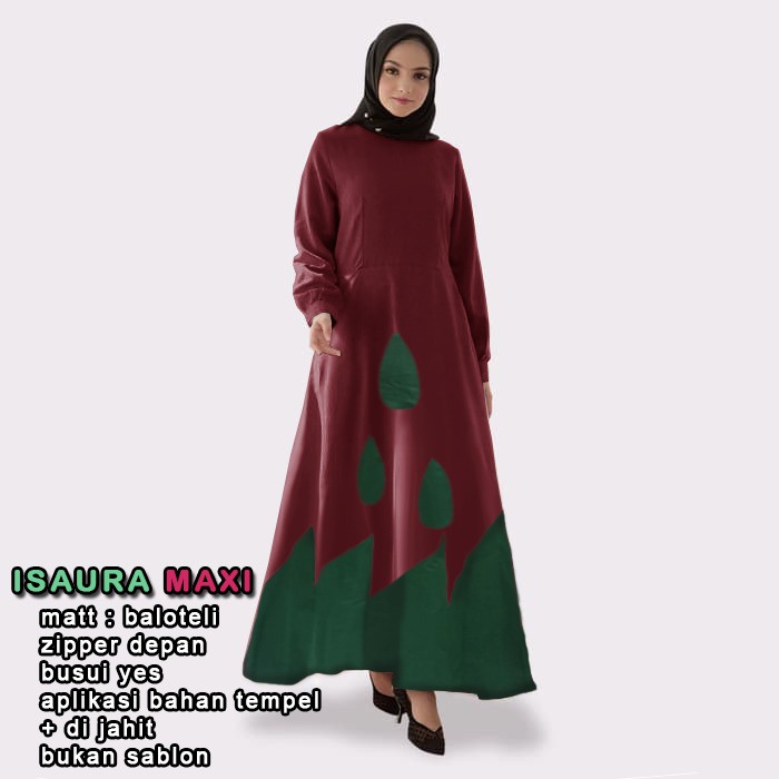 LS 8230 ISAURA MAXI Pakaian Baju maxi Fashion Wanita Model Terbaru, Terkini,Termurah dan Terlaris.