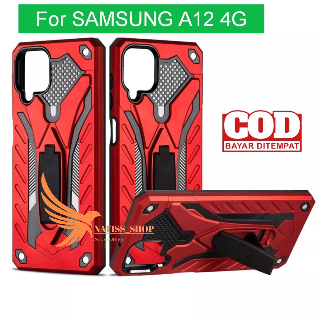 Hardcase  Samsung Galaxy M12 / Samsung Galaxy A12 Case / Case Rugged Standing New Cover