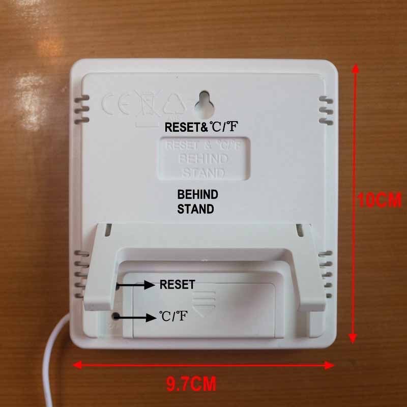 HTC-1 HTC-2 Thermometer Hygrometer Digital Higrometer Termometer Ruangan Clock Temperature Humidity