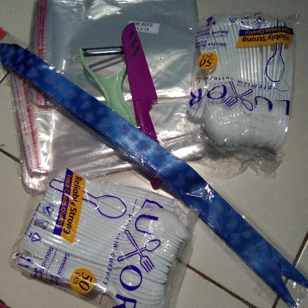 Pisau Buah 20cm Stainless Steel Termurah Tajam Stainless Steel Pemotong Kupas Makanan Dapur Warna