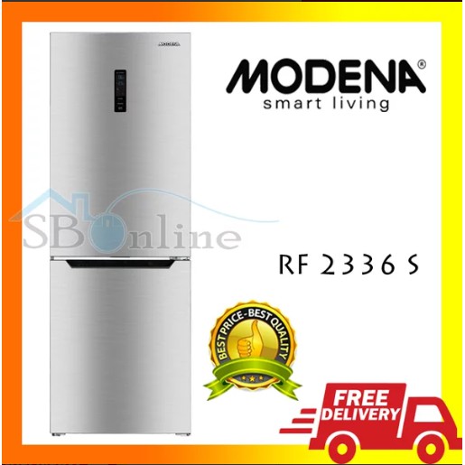 Kulkas 2 Pintu Refrigerator by Modena - Argento RF 2336 S