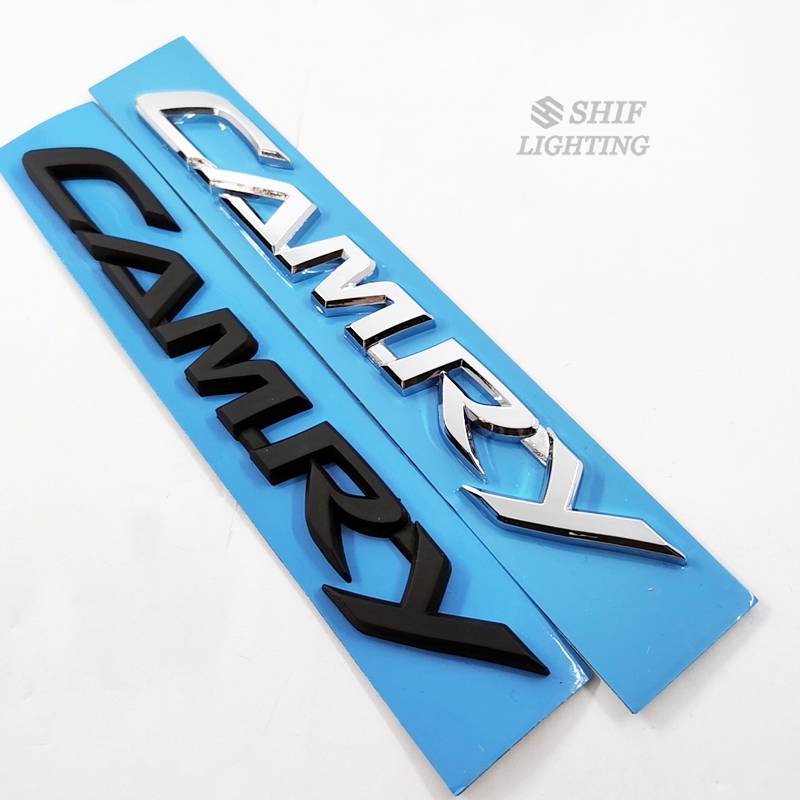 1pc Stiker Emblem Logo Camry Bahan Abs Untuk Bagasi Belakang Mobil Toyota Camry