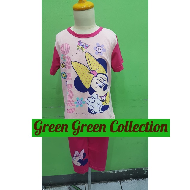 Piyama Kaos Anak Premium Minnie Mouse