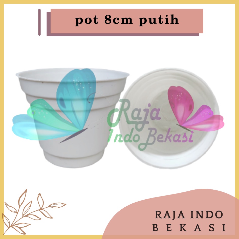 Pot 8cm Putih Garden Of Love Ice Cream Es Krim 8 Cm Pot Plastik Tanaman Benih