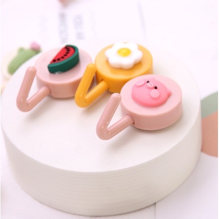 [LUTCHU] HOOK Dinding Karakter Gantungan Tempel Lucu Serbaguna Kunci Baju Tas HP