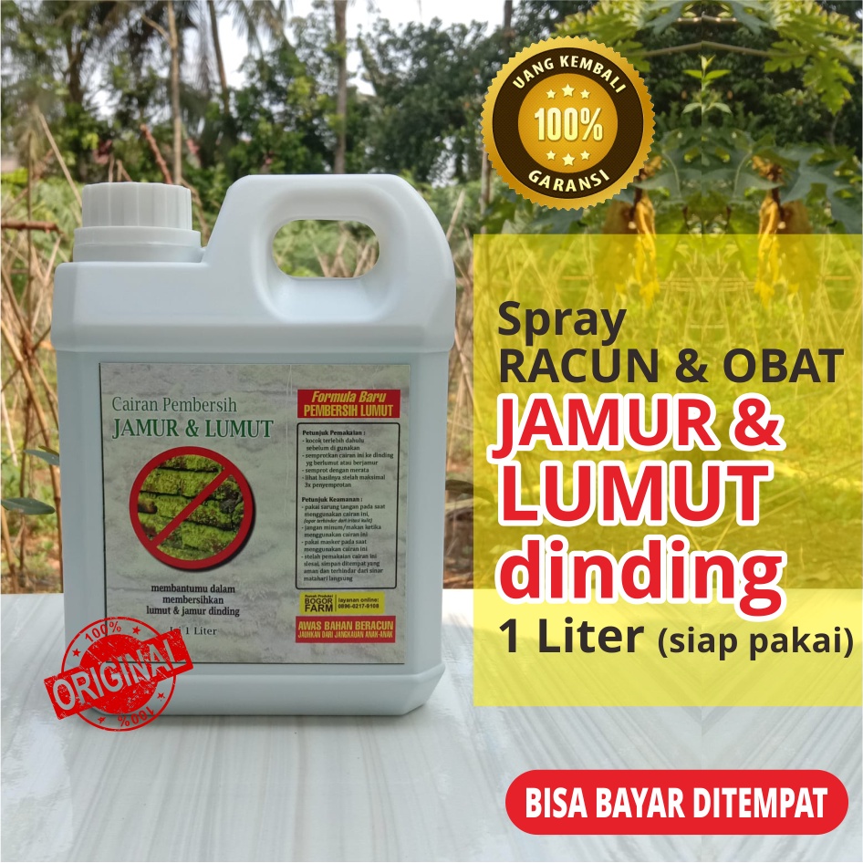 [bogorfarm] Obat PEMBERSIH LUMUT &amp; JAMUR DINDING 1 Liter (SIAP PAKAI)