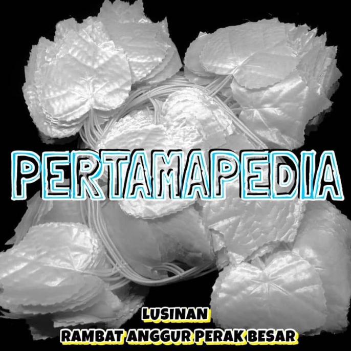 LUSINAN Daun Rambat Plastik/ Daun Rambat Artificial/ Daun Putih