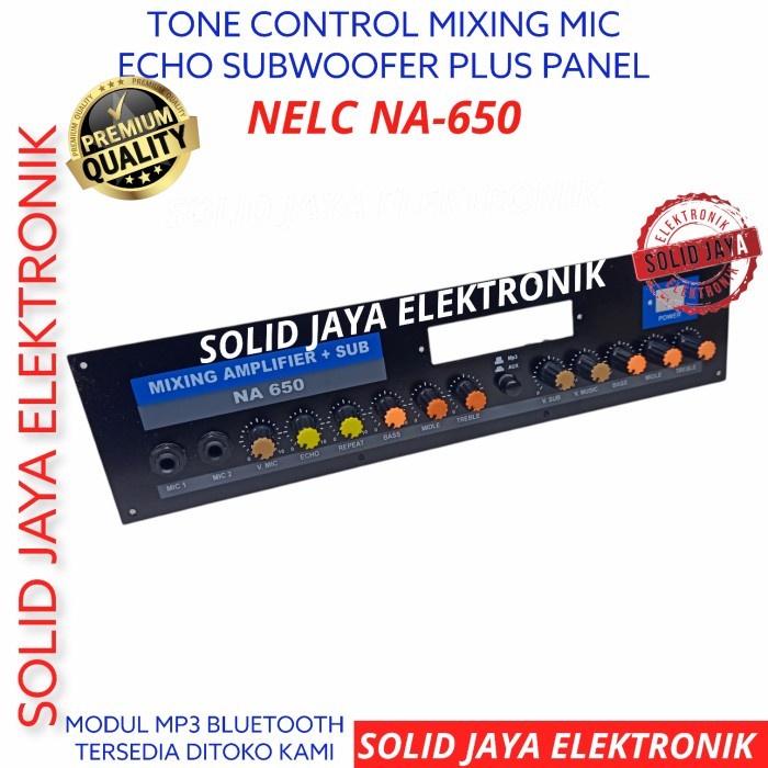 KIT TONE CONTROL AKTIF MUSIK MIXING ACTIVE SUBWOOFER MIC MIC MULTIMEDIA NA-650 N-266 PLUS PANEL UNTUK MODUL MP3 MP5 KARAOKE ECHO REPEAT REPEATER SUB SUBOOFER MUSIC  KONTROL N 650 266  NELC ASLI ORIGINAL