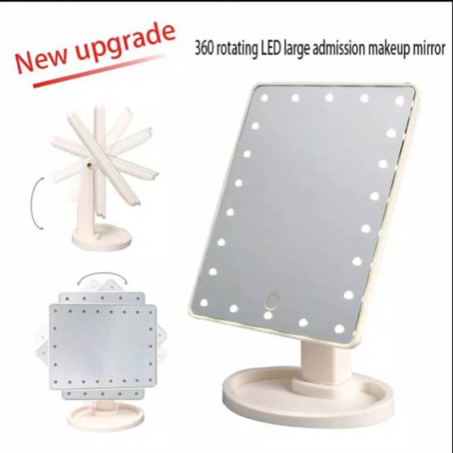Cermin Rias dengan Lampu LED dapat berputar 360
