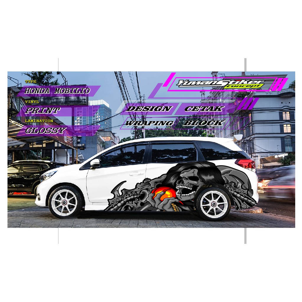 stiker decal honda mobilio lady rose custom