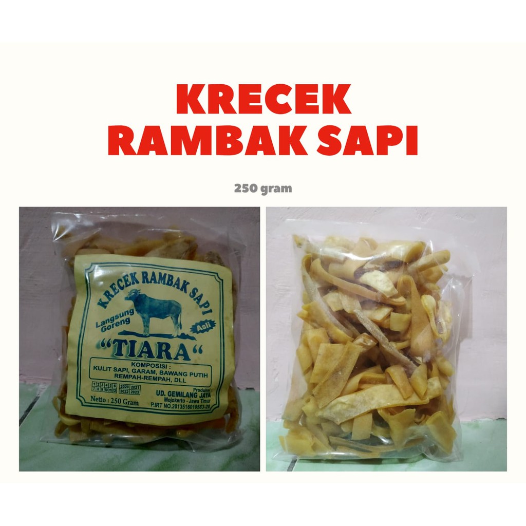 

KRECEK RAMBAK SAPI 250GR ATAU 1/4KG