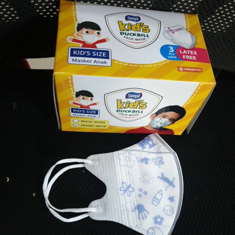 masker sensi duckbill  1pcs(eceran)