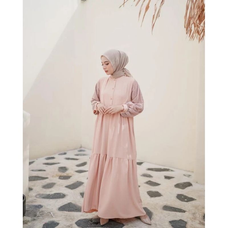 AZMA LONG DRESS - DRESS BRUKAT KONDANGAN WANITA REMAJA MUSLIM KEKINIAN - BAJU GAMIS HITAM WANITA TERBARU 2022 – GAMIS BRUKAT ANAK PEREMPUAN – DRESS KOREA – DRESS IMPORT – DRESS PESTA – DRESS BUSUI – DRES – PAKAIAN WANITA