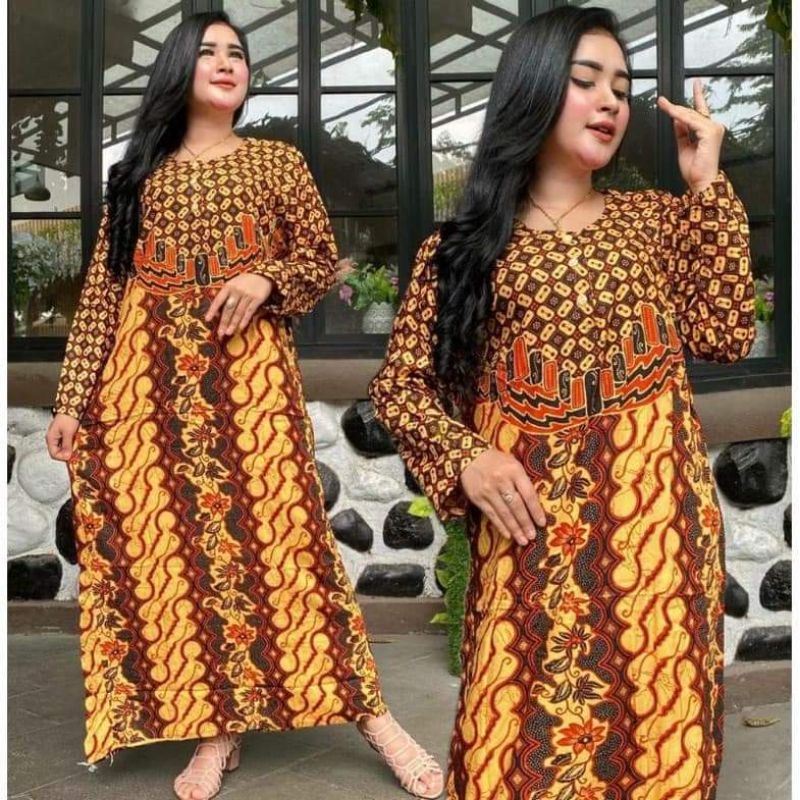GAMIS BATIK/gamis kombinasi/gamis wanita/gamis wanita jumbo/gamis terbaru 2022/gamis populer/gamis b