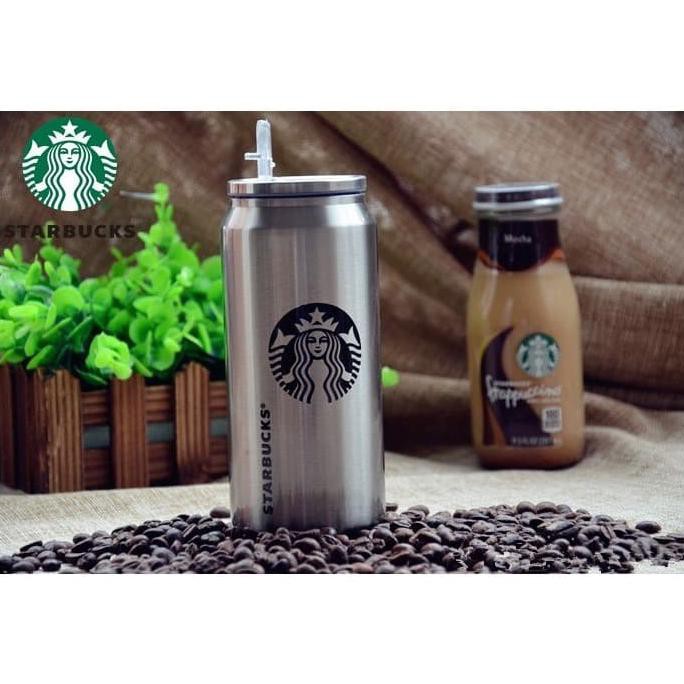 terjangkau Termos Tumbler Starbuck Stainless Steel 500 ML / Botol MInum Starbuck - Putih dijamin