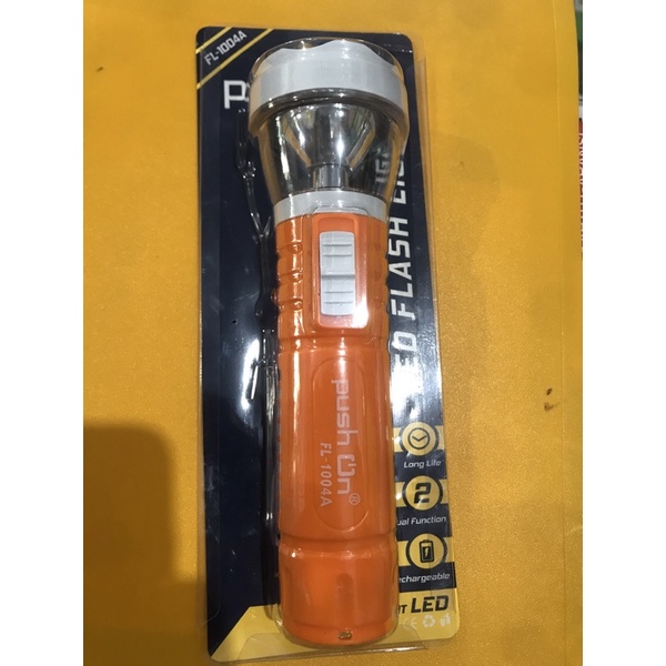 Senter Tangan Push On 1004 / Senter tangan LED / Senter tangan emergency / senter kepala