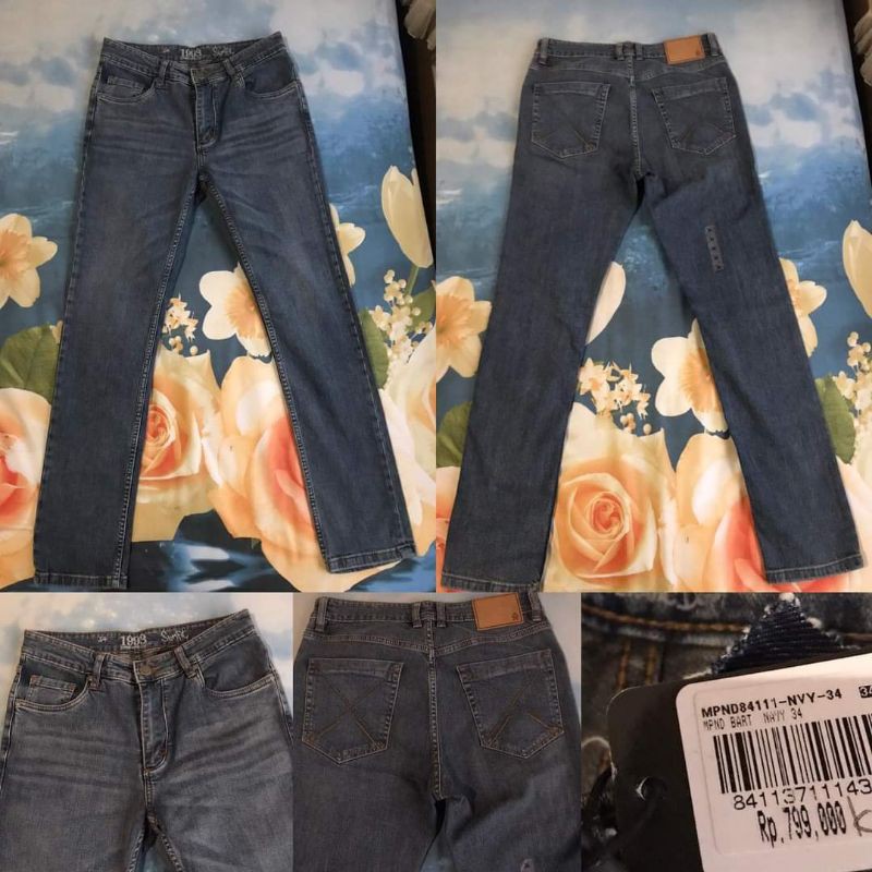 Celana Panjang Juice Ematic Bart Navy Blue Slimfit