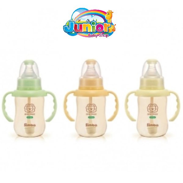 SIMBA PPSU Standard Neck Feeding Botle with Auto Straw and Handle 150ml