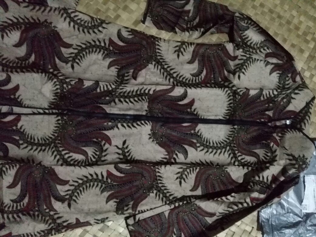 Couple Batik Tunik Modern Seragam Kerja Kantor Lengan Panjang Terbaru