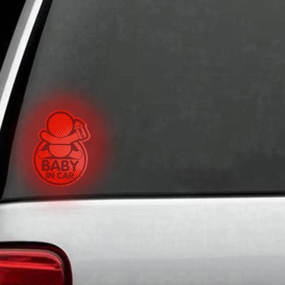 3D Sticker Reflector Sign Baby In Car | Stiker Reflektor Bayi Di Mobil