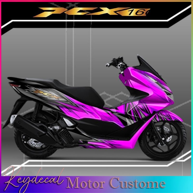 decal pcx 160 full body terbaru striping pcx simple sticker pcx 160 new full body