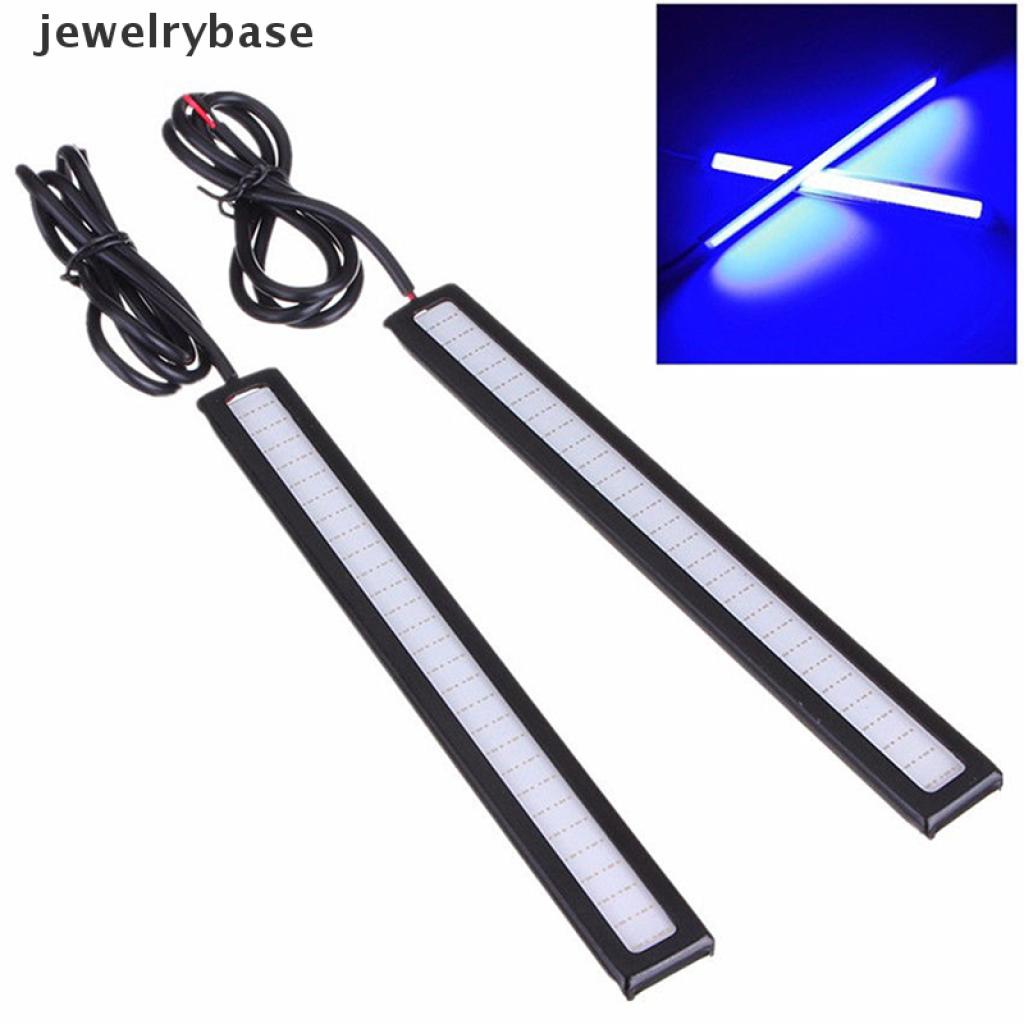 Base Lampu LED COB Biru DC 12V 17CM Anti Air Untuk DRL / Fog Lamp Mobil