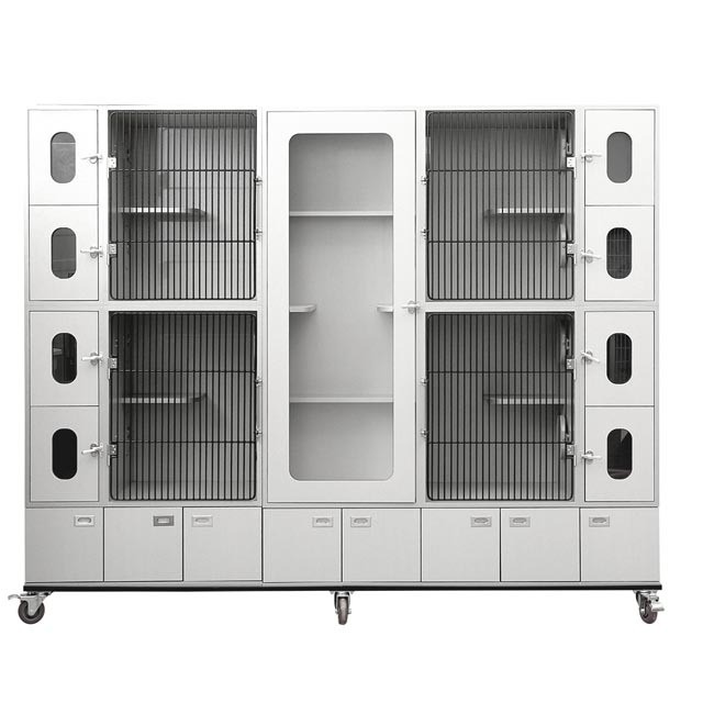 ULTRA QUALITY LUXURY CAGE KANDANG KUCING TERBAIK KAYU JATI BELANDA DENGAN KACA