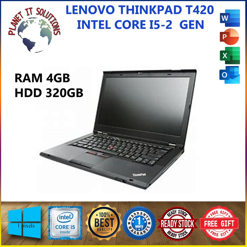 DI OBRAL LAPTOP SECOND LENOVO T420 Intel Core i5 Gen 2 - Ram 4Gb - HDD 320Gb