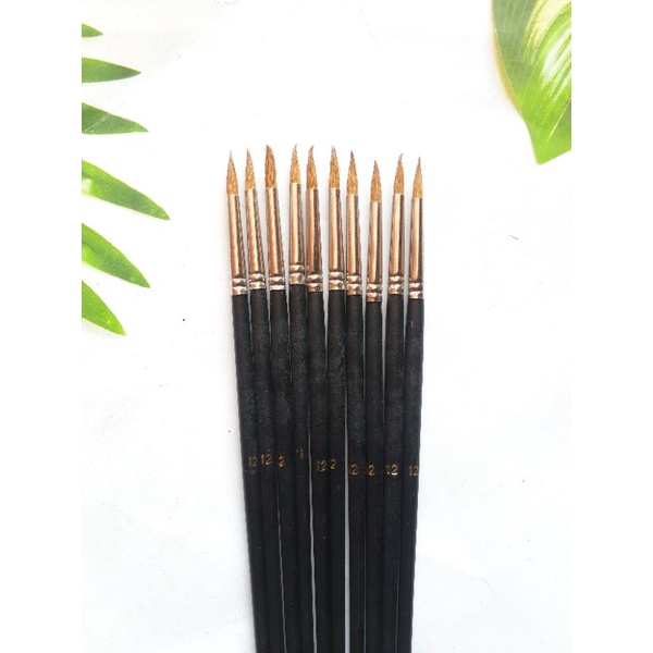 

Paket Bundling 10pcs Kuas Lukis Phoenix No 12 Premium Brush Flat Round