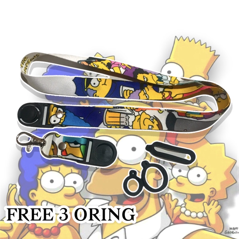 THE SIMPSONS FREE 3 ORING GANTUNGAN HANDPHONE