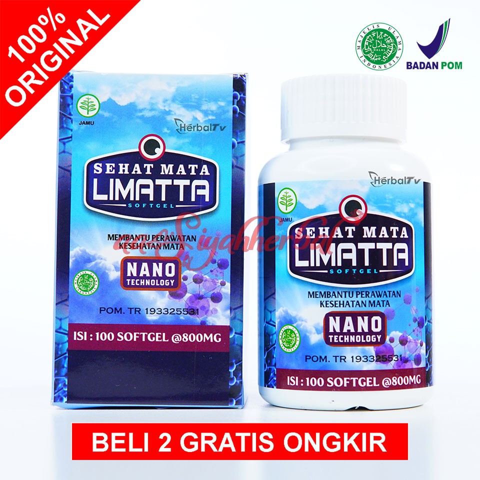 SEHAT MATA LIMATTA 100 SOFTGEL OBAT PTERIGIUM ALAMI