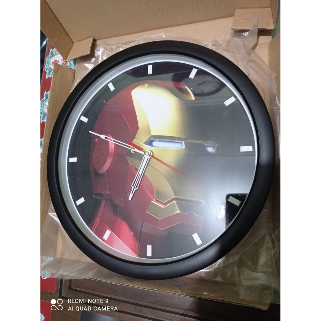 (ISTIMEWA &amp; BAGUS) JAM DINDING IRON MAN MARVEL - LIMITED EDITION