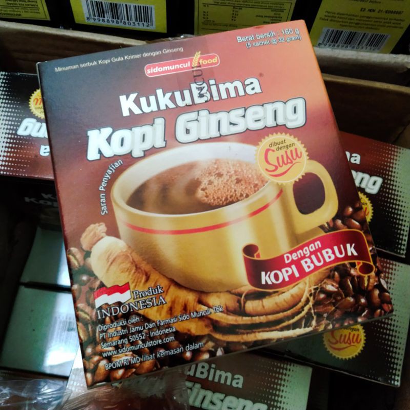 Kuku Bima Kopi Ginseng isi 5 Bungkus Kopi Bubuk