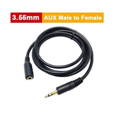 Cable audio 3.5mm extension NB 5m gold plated stereo m-f  - Kabel aux jack 3.5 male female 5 meter