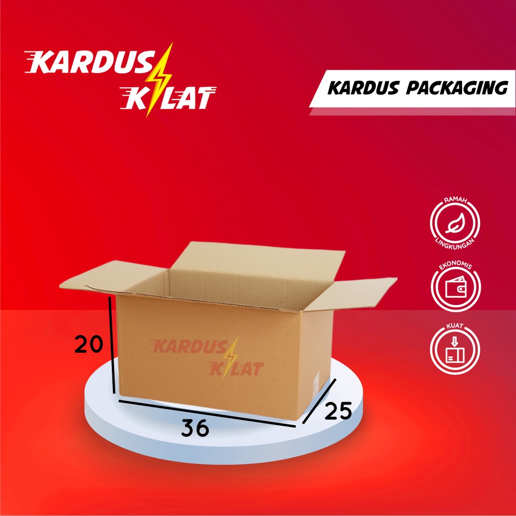 Kardus Packing 36x25x20 - Karton Box Dus Kotak Packaging Besar Jumbo Pindahan Polos Murah Baru