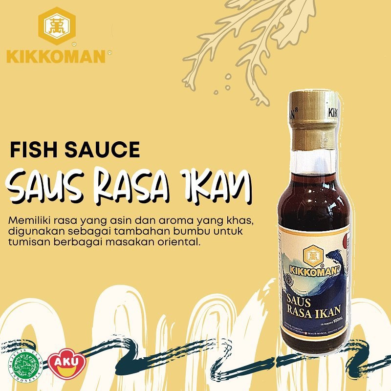 Kikkoman Kecap ikan fish sauce HALAL 150ml KC